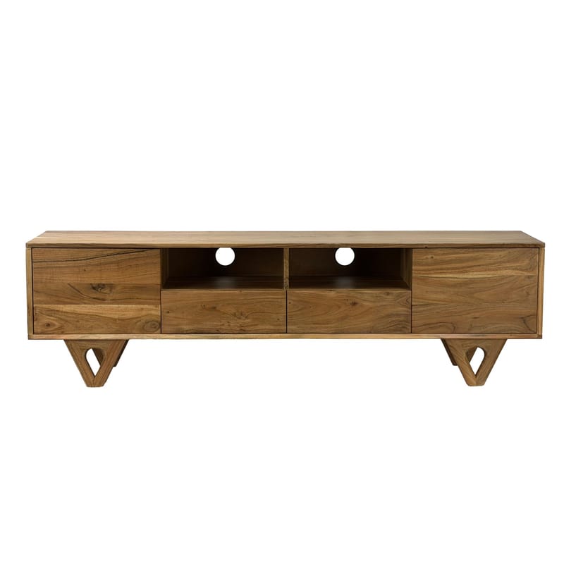 Sorric TV-benk 160 cm - Varm lysebrun - Møbler - TV- & Mediamøbler - TV benk & mediabenk