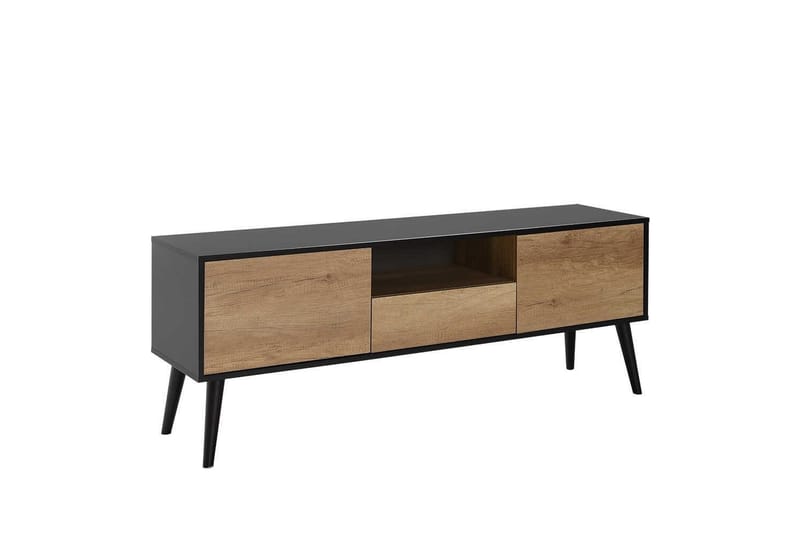 Sosan TV-benk 160 cm - Taupe/Svart - Møbler - TV- & Mediamøbler - TV benk & mediabenk