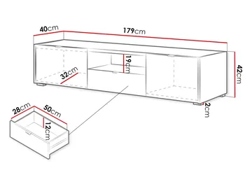 Sovren TV-benk 179 cm - Brun - Møbler - TV- & Mediamøbler - TV benk & mediabenk