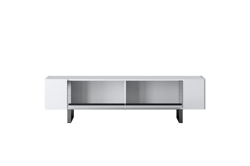 Sozi TV-benk 180 cm - Hvit/Sølv - Møbler - TV- & Mediamøbler - TV benk & mediabenk