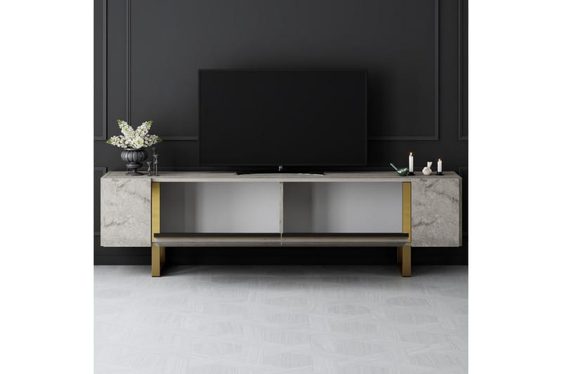 Sozi TV-benk 180 cm - Kobber/Messing - Møbler - TV- & Mediamøbler - TV benk & mediabenk