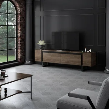 Sozi TV-benk 180 cm - Svart - Møbler - TV- & Mediamøbler - TV benk & mediabenk