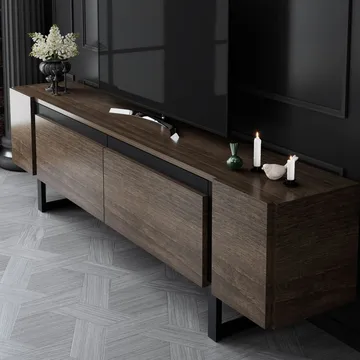 Sozi TV-benk 180 cm - Svart - Møbler - TV- & Mediamøbler - TV benk & mediabenk