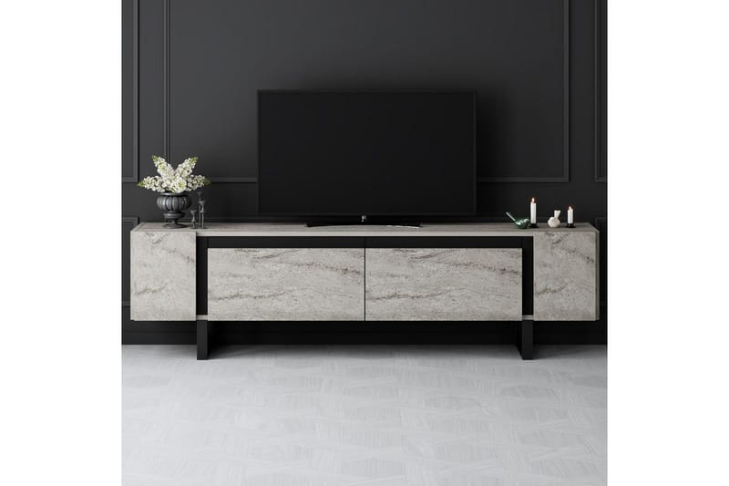 Sozi TV-benk 180 cm - Svart/Grå - Møbler - TV- & Mediamøbler - TV benk & mediabenk