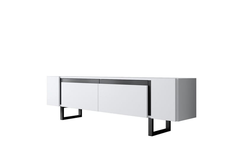 Sozi TV-benk 180 cm - Svart/Hvit - Møbler - TV- & Mediamøbler - TV benk & mediabenk