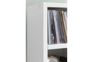 Stående hylle Wohnling Melaminbelagt sponplate bokoppbevaring moderne - Møbler - TV- & Mediamøbler - CD-hylle & DVD-hylle