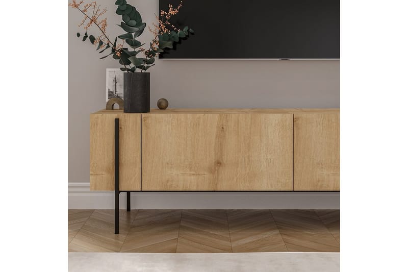 Stira TV-benk 160 cm - Naturell - Møbler - TV- & Mediamøbler - TV benk & mediabenk