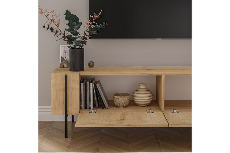 Stira TV-benk 160 cm - Naturell - Møbler - TV- & Mediamøbler - TV benk & mediabenk