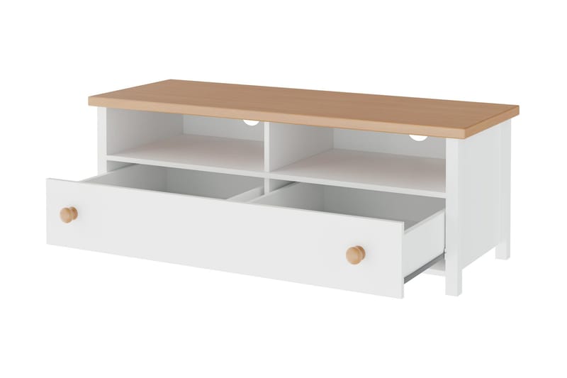 Storys Tv-Benk 120x42 cm - Hvit - Møbler - TV- & Mediamøbler - TV benk & mediabenk