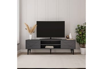 Sudama TV-benk 160 cm - Antrasitt - Møbler - TV- & Mediamøbler - TV benk & mediabenk