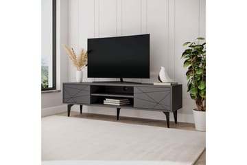 Sudama TV-benk 160 cm - Antrasitt - Møbler - TV- & Mediamøbler - TV benk & mediabenk