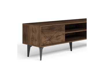 Sudama TV-benk 160 cm - Mørkfarget tre - Møbler - TV- & Mediamøbler - TV benk & mediabenk