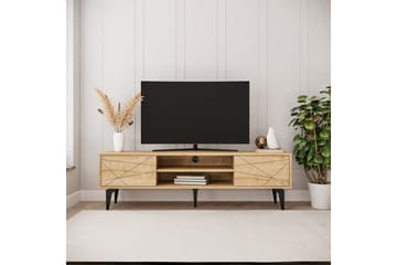 Sudama TV-benk 160 cm - Mellomfarget tre - Møbler - TV- & Mediamøbler - TV benk & mediabenk