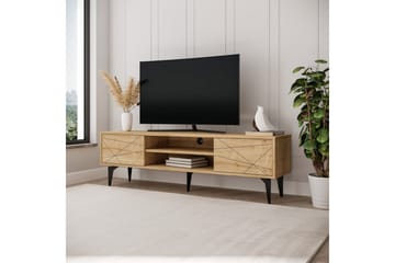 Sudama TV-benk 160 cm - Mellomfarget tre - Møbler - TV- & Mediamøbler - TV benk & mediabenk