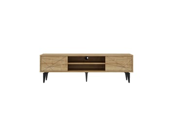 Sudama TV-benk 160 cm - Mellomfarget tre - Møbler - TV- & Mediamøbler - TV benk & mediabenk
