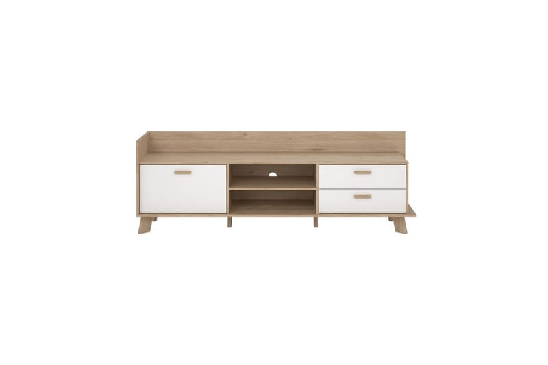 Sumita TV-benk 182 cm - Hvit/Natur - Møbler - TV- & Mediamøbler - TV benk & mediabenk