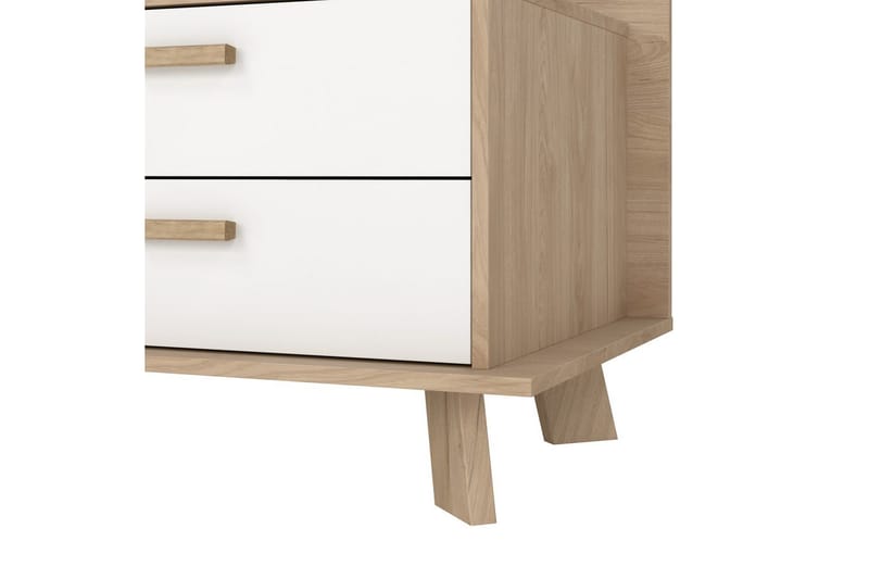 Sumita TV-benk 182 cm - Hvit/Natur - Møbler - TV- & Mediamøbler - TV benk & mediabenk