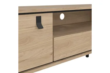 Tadami Gulvstående TV-benk 150 cm med Oppbevaring i Lyst Tre - Lysebrun - Møbler - TV- & Mediamøbler - TV benk & mediabenk