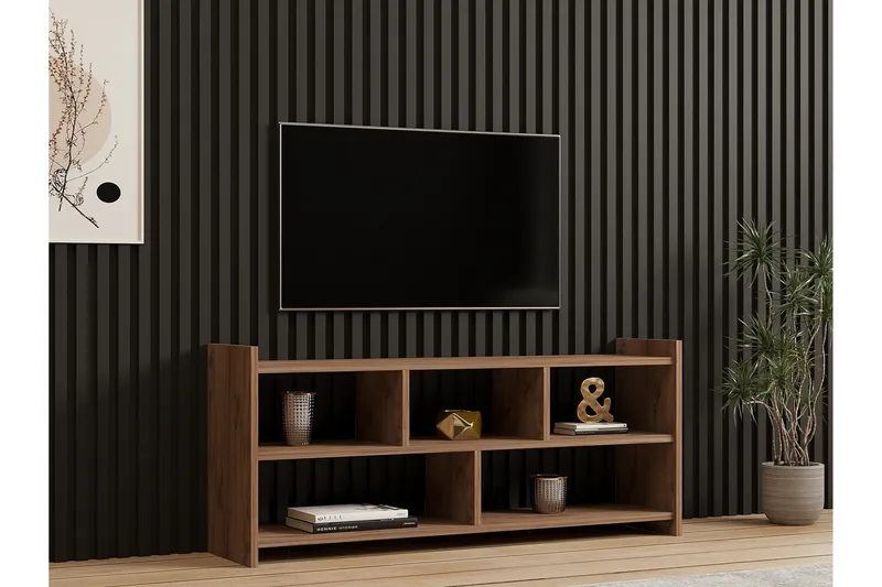 Taharoa TV-benk 120 cm - Brun - Møbler - TV- & Mediamøbler - TV benk & mediabenk