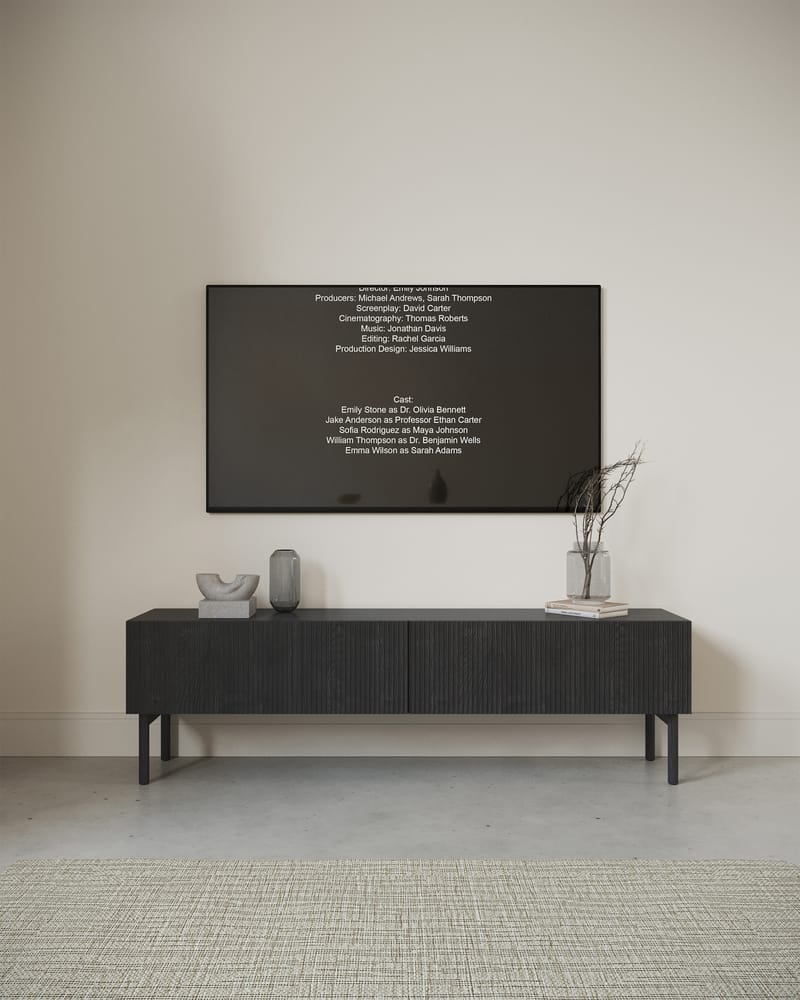 Takayo TV-benk 176 cm - Svart - Møbler - TV- & Mediamøbler - TV benk & mediabenk
