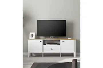 Talan TV-benk 150 cm - Natur/Hvit - Møbler - TV- & Mediamøbler - TV benk & mediabenk