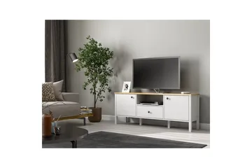 Talan TV-benk 150 cm - Natur/Hvit - Møbler - TV- & Mediamøbler - TV benk & mediabenk