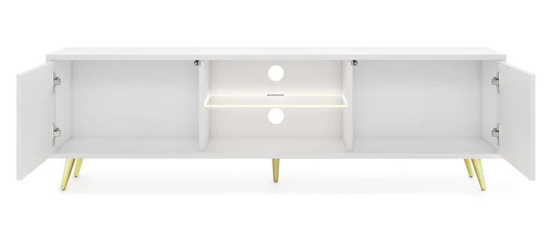 Tapas TV-benk 135 cm - Hvit - Møbler - TV- & Mediamøbler - TV benk & mediabenk