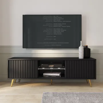 Tapas TV-benk 135 cm - Svart - Møbler - TV- & Mediamøbler - TV benk & mediabenk