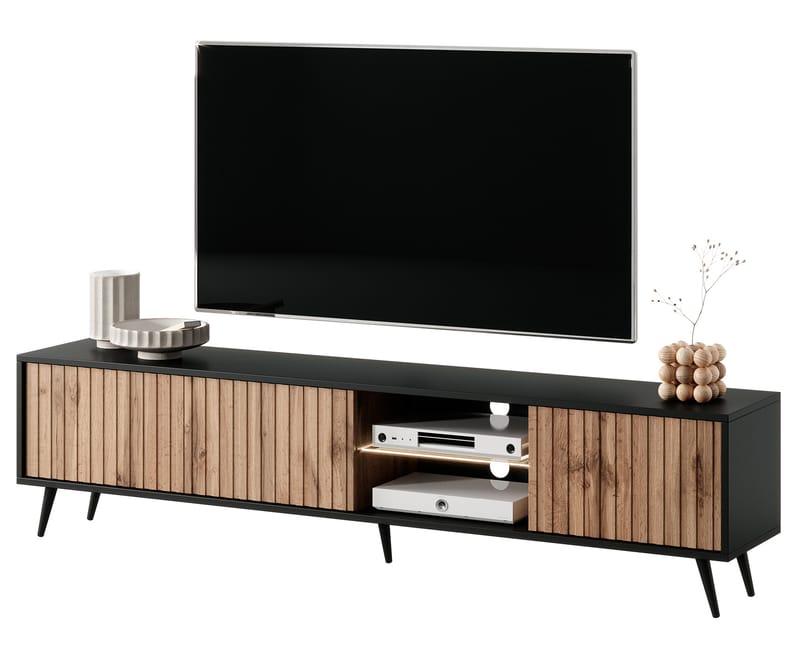 Tapas TV-benk 175 cm - Svart - Møbler - TV- & Mediamøbler - TV benk & mediabenk