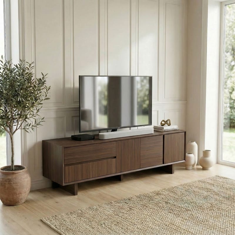 Tavon TV-benk 180x55x45 cm - Milano-valnøtt - Møbler - TV- & Mediamøbler - TV benk & mediabenk