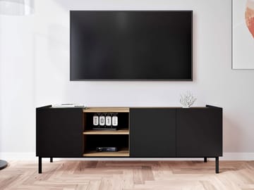 Tavrin TV-benk 153 cm - Svart - Møbler - TV- & Mediamøbler - TV benk & mediabenk