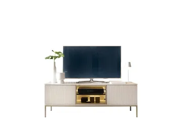 Tenorio Tv-bänk 154 cm - Beige - Møbler - TV- & Mediamøbler - TV benk & mediabenk
