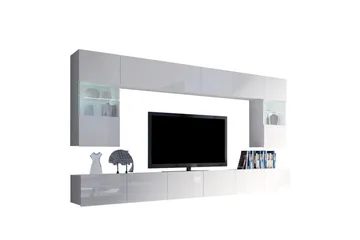 Tessan TV-møbelsett - Hvit - Møbler - TV- & Mediamøbler - TV-møbelsett