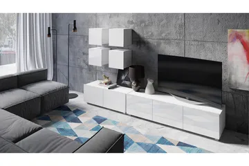 Tessan TV-møbelsett - Hvit - Møbler - TV- & Mediamøbler - TV-møbelsett