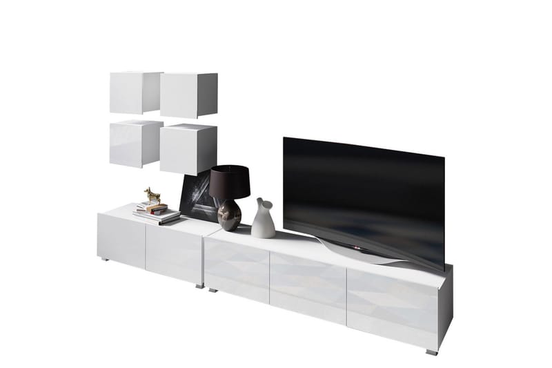 Tessan TV-møbelsett, Hvit