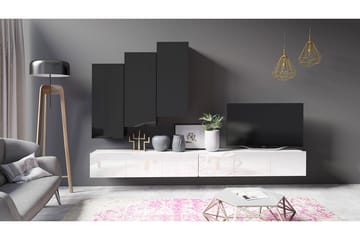 Tessan TV-møbelsett - Svart / Hvit - Møbler - TV- & Mediamøbler - TV-møbelsett