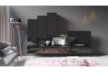 Tessan TV-møbelsett - Svart - Møbler - TV- & Mediamøbler - TV-møbelsett