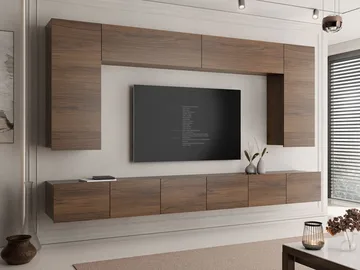Tessan TV-veggseksjon - brun - Møbler - TV- & Mediamøbler - TV-møbelsett