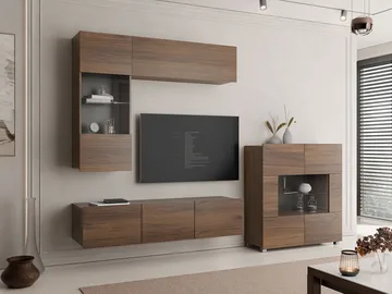 Tessan TV-veggseksjon - brun - Møbler - TV- & Mediamøbler - TV-møbelsett