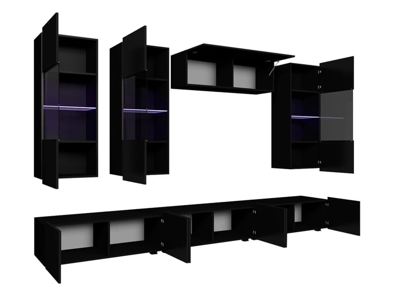 Tessan TV-veggseksjon - brun - Møbler - TV- & Mediamøbler - TV-møbelsett