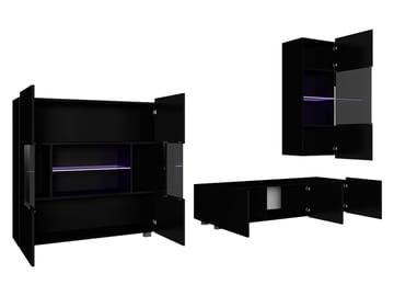 Tessan TV-veggseksjon - brun - Møbler - TV- & Mediamøbler - TV-møbelsett