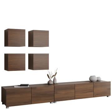 Tessan TV-veggseksjon - brun - Møbler - TV- & Mediamøbler - TV-møbelsett