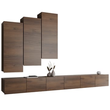 Tessan TV-veggseksjon - brun - Møbler - TV- & Mediamøbler - TV-møbelsett