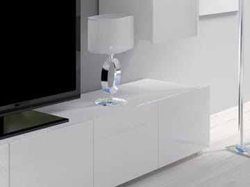 Tessan TV-veggseksjon med LED-belysning - brun - Møbler - TV- & Mediamøbler - TV-møbelsett