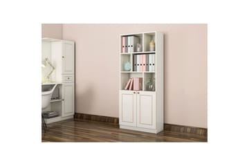 Thyrel Bokhylle 70 cm i Malt Tre - Hvit - Oppbevaring - Hylle - Bokhylle
