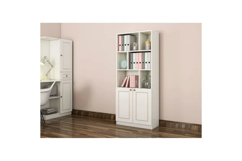 Thyrel Bokhylle 70 cm - Matt Hvit - Oppbevaring - Hylle - Bokhylle