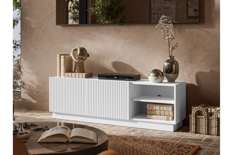 Torvalen Tv-bänk 150 cm - Hvit - Møbler - TV- & Mediamøbler - TV benk & mediabenk