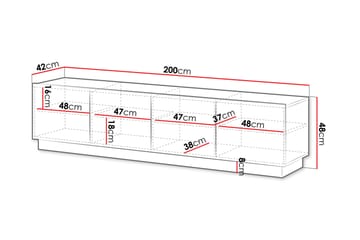 Torvalen Tv-bänk 200 cm - Beige - Møbler - TV- & Mediamøbler - TV benk & mediabenk