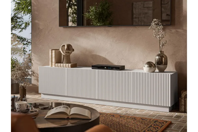 Torvalen Tv-bänk 200 cm - Beige - Møbler - TV- & Mediamøbler - TV benk & mediabenk