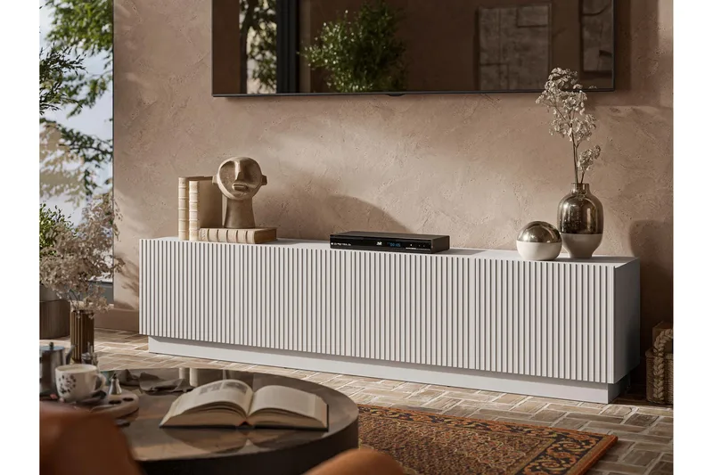 Torvalen Tv-bänk 200 cm - Beige - Møbler - TV- & Mediamøbler - TV benk & mediabenk